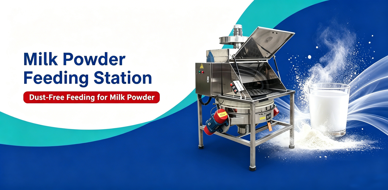 Gaofu Milk Powder Feeding Station with 304 Stainless Steel Structure: Preventing Cross-Contamination Risks in Milk Powder Raw Materials