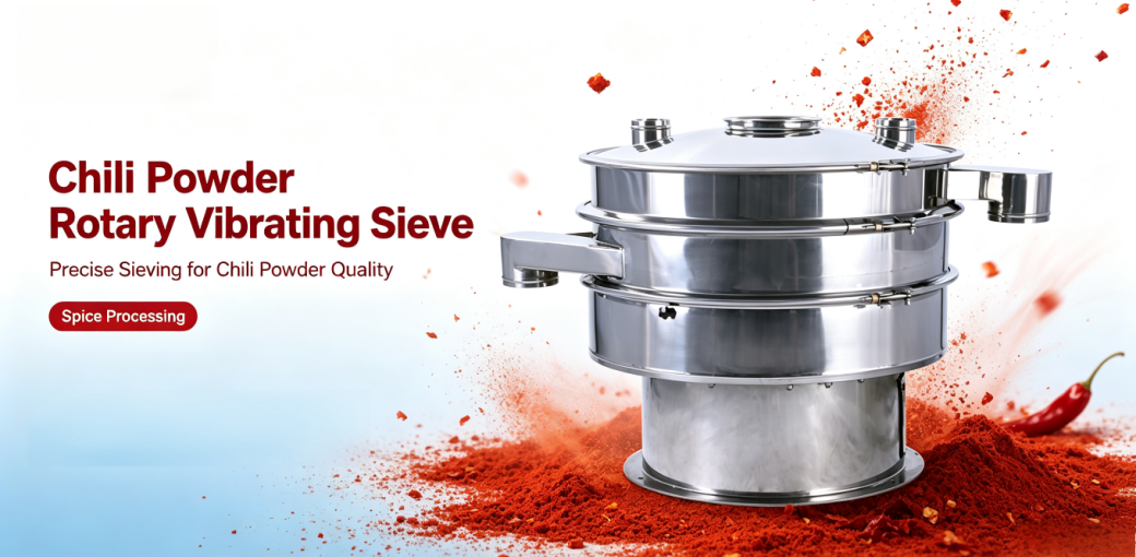 Chili Powder Rotary Vibrating Sieve Selection Guide: How Seasoning Factories Match Screening Accuracy with Anti‑Blinding Requirements